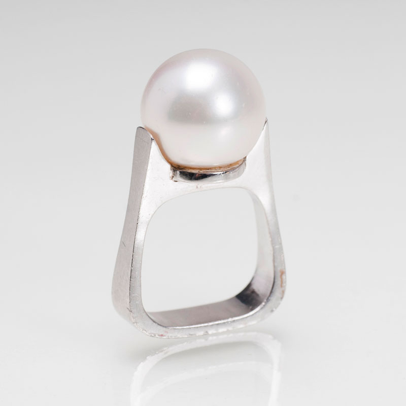 A Southsea pearl ring A Southsea pearl ring