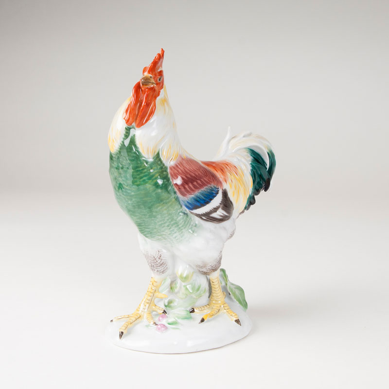 A porcelain figure 'cock'