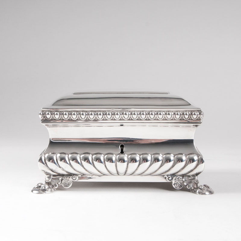 Gottlieb Friedrich Theodor Buttermann - A rare Biedermeier-Sugarbox of Gottlieb Buttermann A rare Biedermeier-Sugarbox of Gottlieb Buttermann