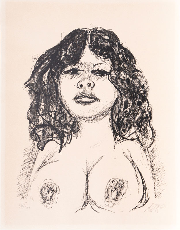 Otto Dix - Halbakt von vorn Halbakt von vorn