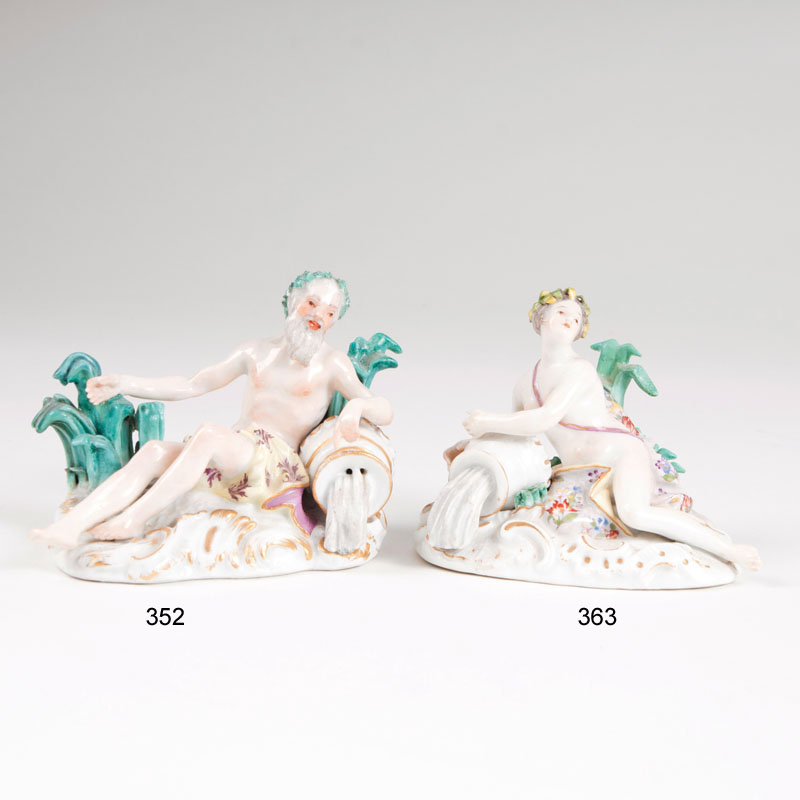 A small porcelain figure 'river god'