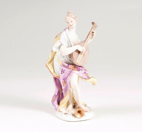 A porcelain figure 'allegory of music'