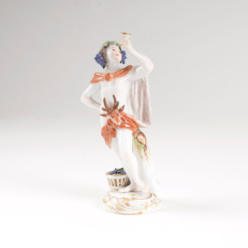 A small porcelain figure 'Bacchus'