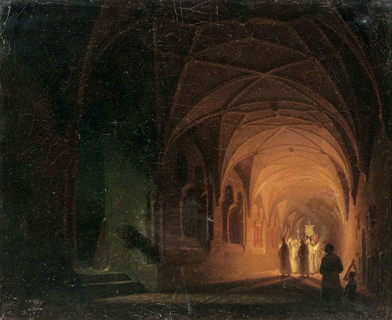 Procession in a Cloister