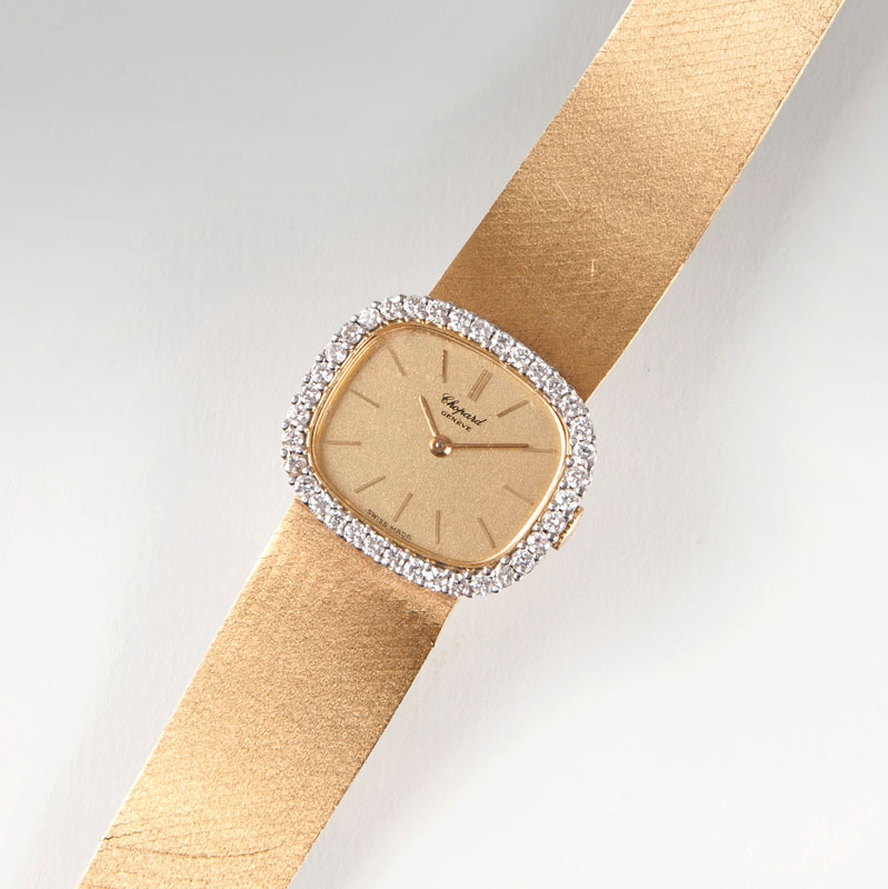 A lady's watch with diamonds