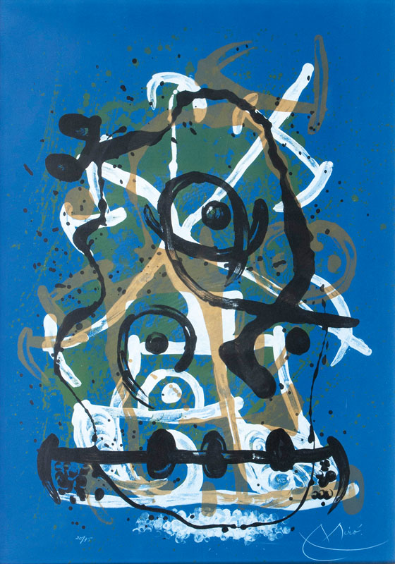 Joan Miró - Chevauchée Bleue - Horse Ride Blue Chevauchée Bleue - Horse Ride Blue
