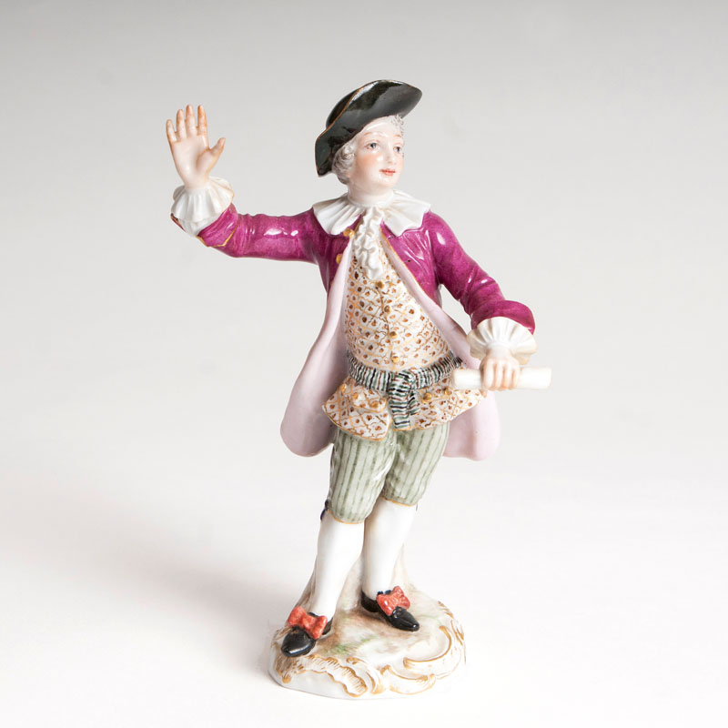 A porcelain figure 'Conductor' of  the gallant orchestra