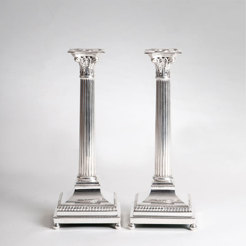 A pair of Classicistic candlesticks