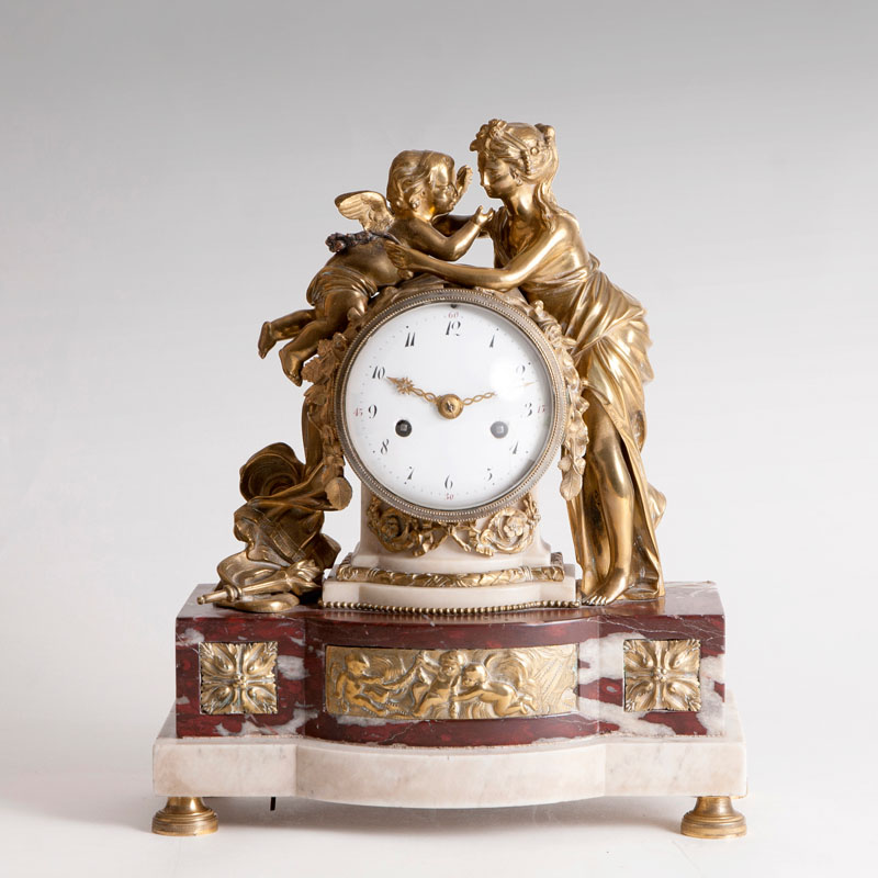 Napoléon III-table clock 'Cupid and Psyche'