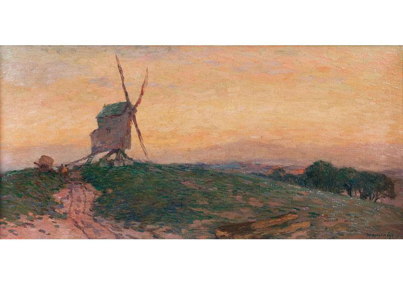 Landschaft mit Mühle