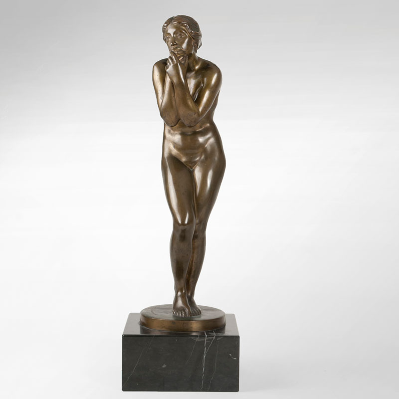 A bronze sculpture 'Female Nude'