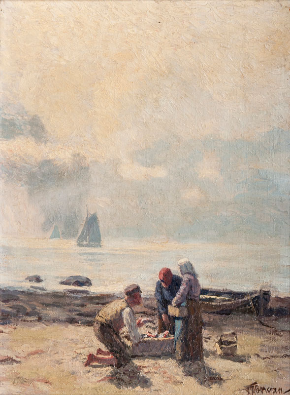 Fisherfolk on the Beach