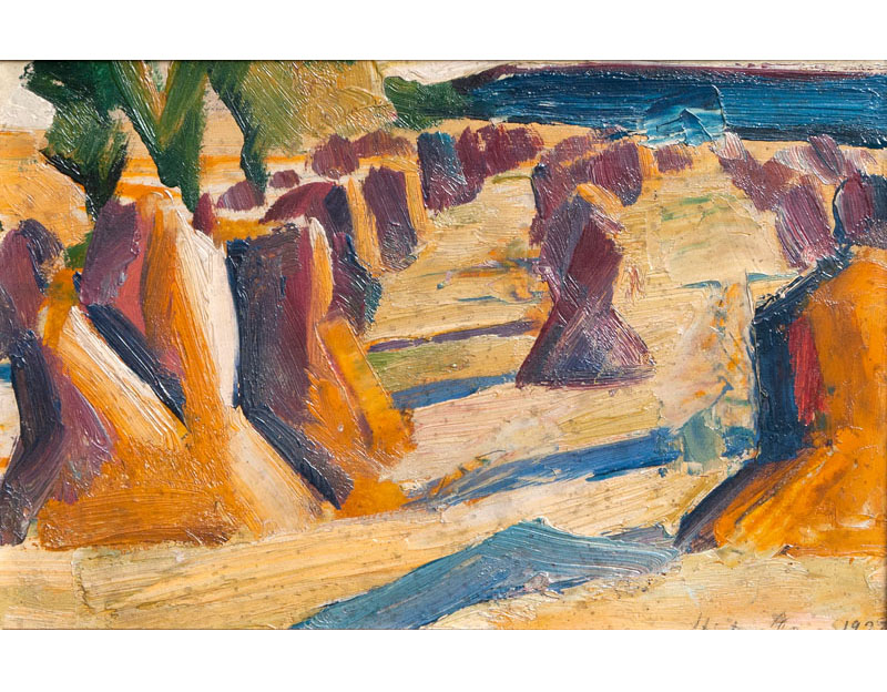 Heinrich Stegemann - Hay Stacks Hay Stacks