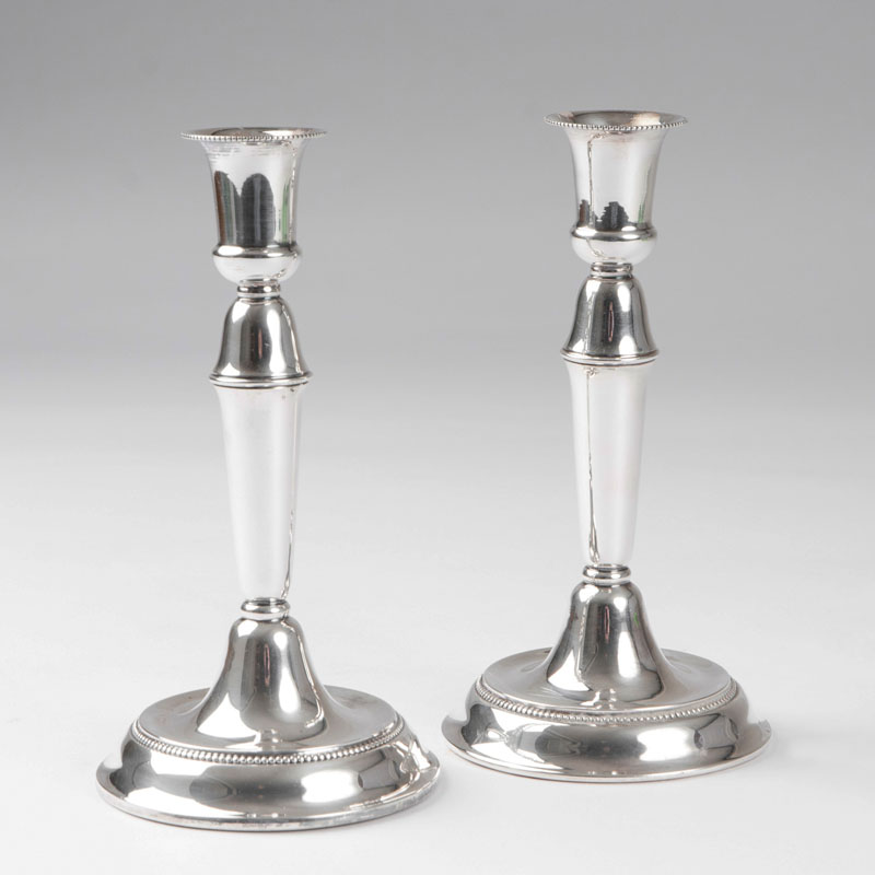 A pair of candlesticks