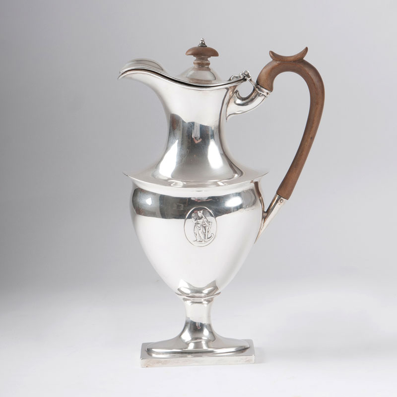 An elegant coffee pot of Empire Style