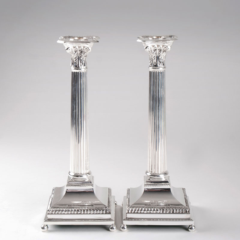 A pair of candlesticks in classicistical style