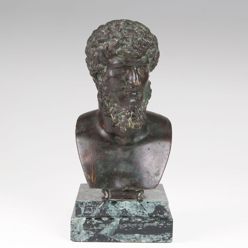 A bronze portrait bust 'Lucius Verus'