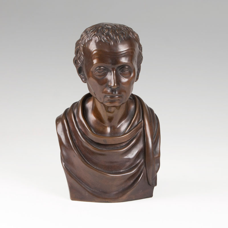 A bronze bust 'Immanuel Kant'