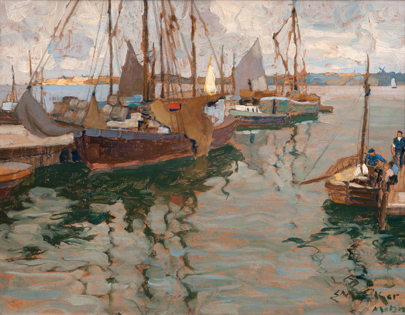 Fischerboote in Stralsund