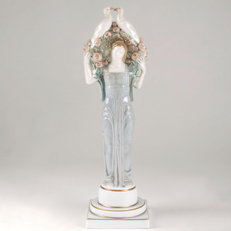 A porcelain figure 'Spring'