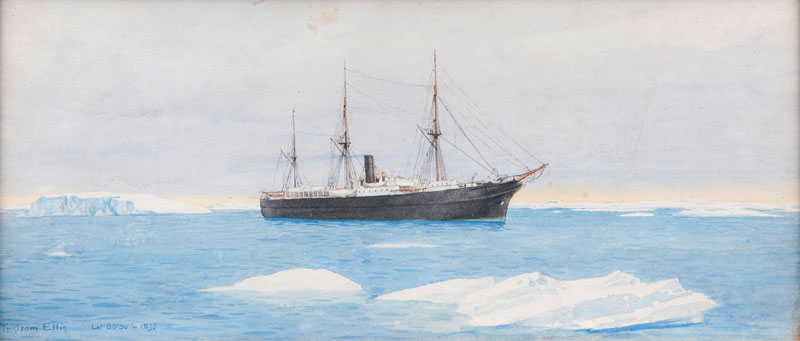 Die Lusitania bei Spitzbergen