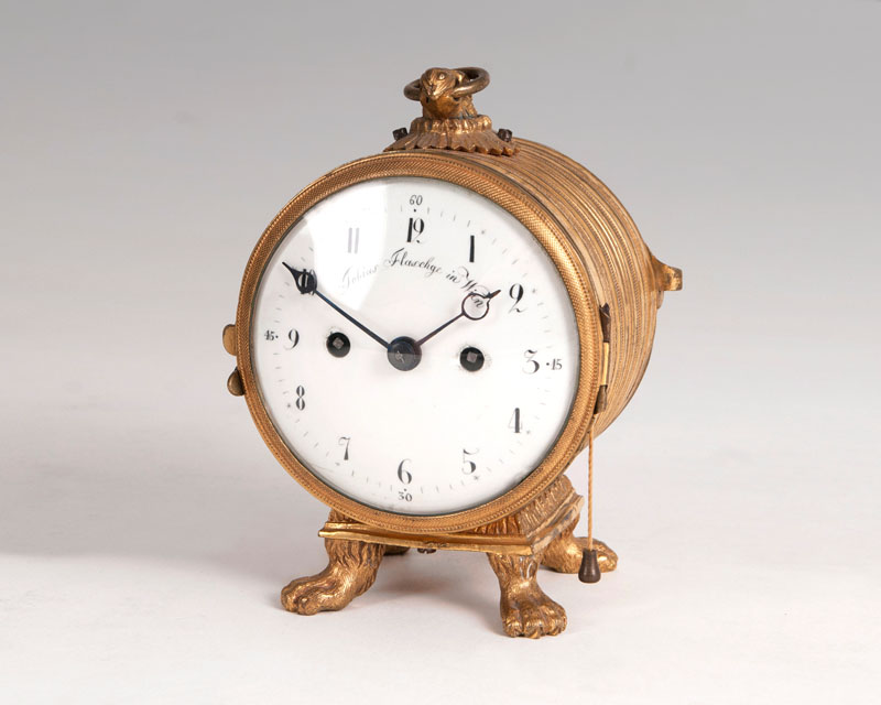 Tobias Flaschge - A small Empire traveller clock, so called 'Officer's clock' A small Empire traveller clock, so called 'Officer's clock'