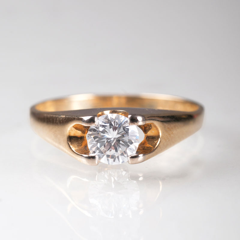 A solitaire ring