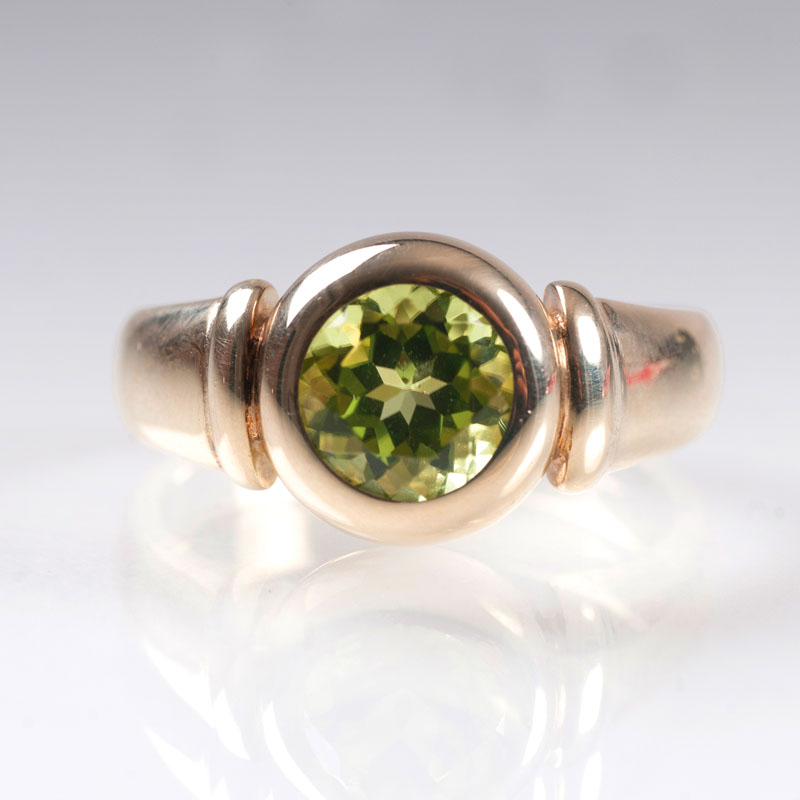 A peridot ring