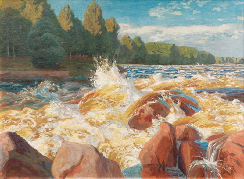 The Imatra Rapid in Finland