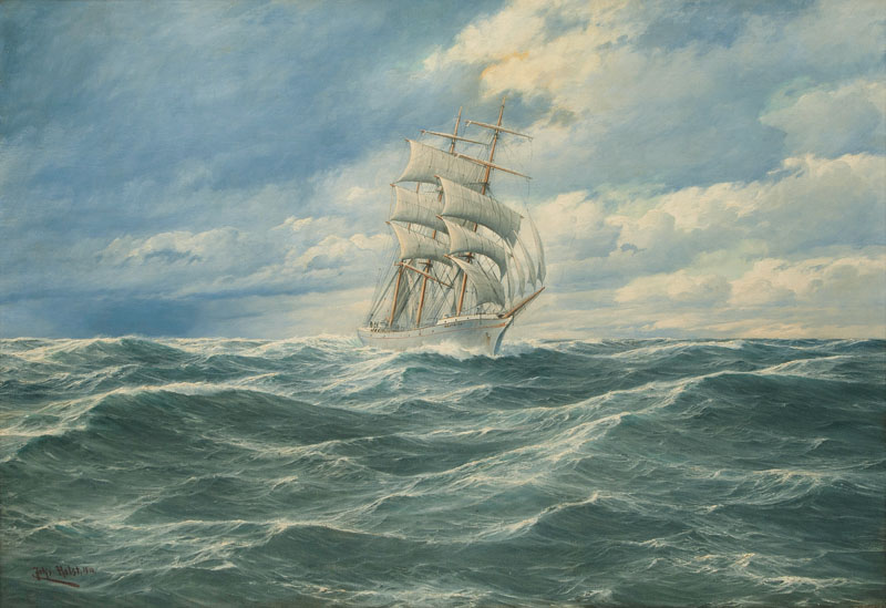 The Obotrita in choppy Sea