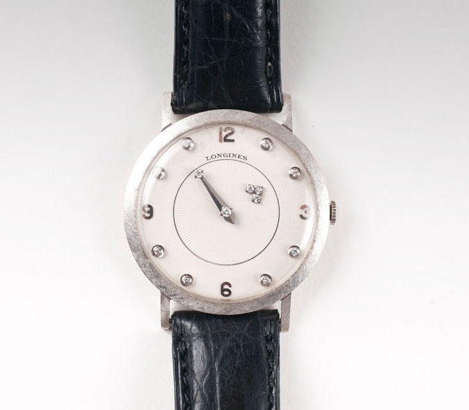 A Vintage gentlemen's wristwatch with diamonds