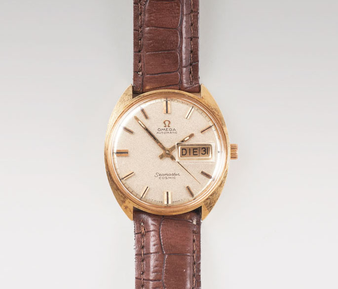 Vintage Herren-Armbanduhr mit Kalender 'Seamaster Cosmic'