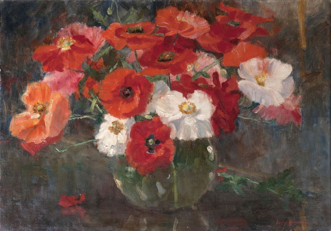 Poppies in a Vase