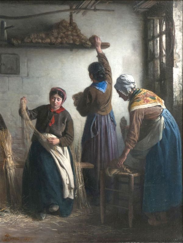 Women winding Linen