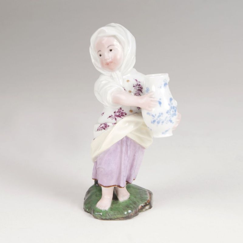 A porcelain figure 'Girl with a vessel'