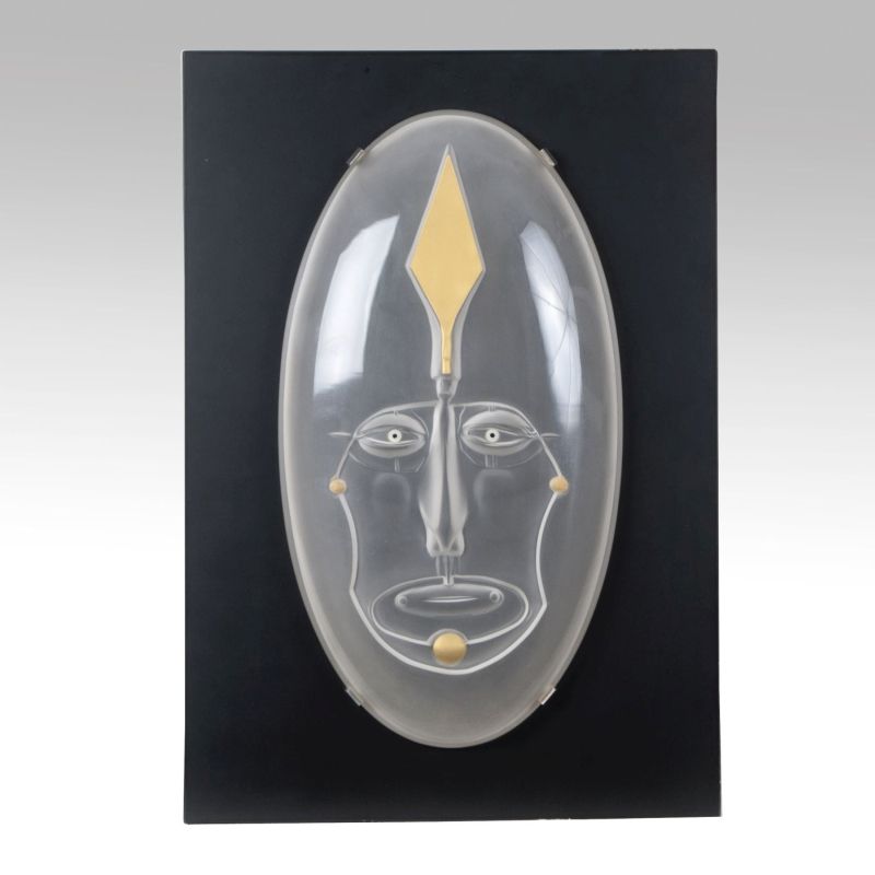Rosenthal-Glasobjekt Maske Nr. 5 'Massai'
