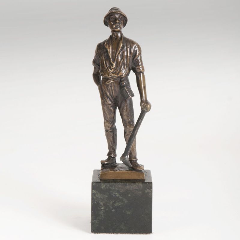 A bronze sculpture 'miner'
