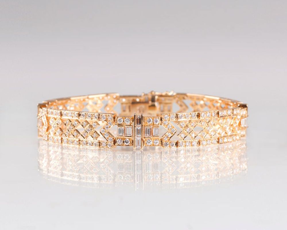 A diamond bracelet