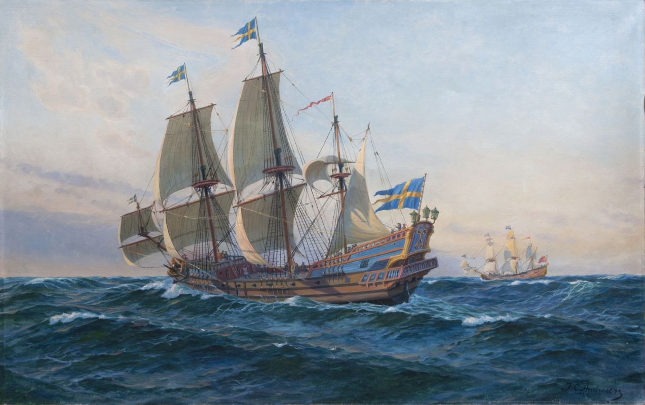 Das schwedische Auswandererschiff Kalmar Nyckel