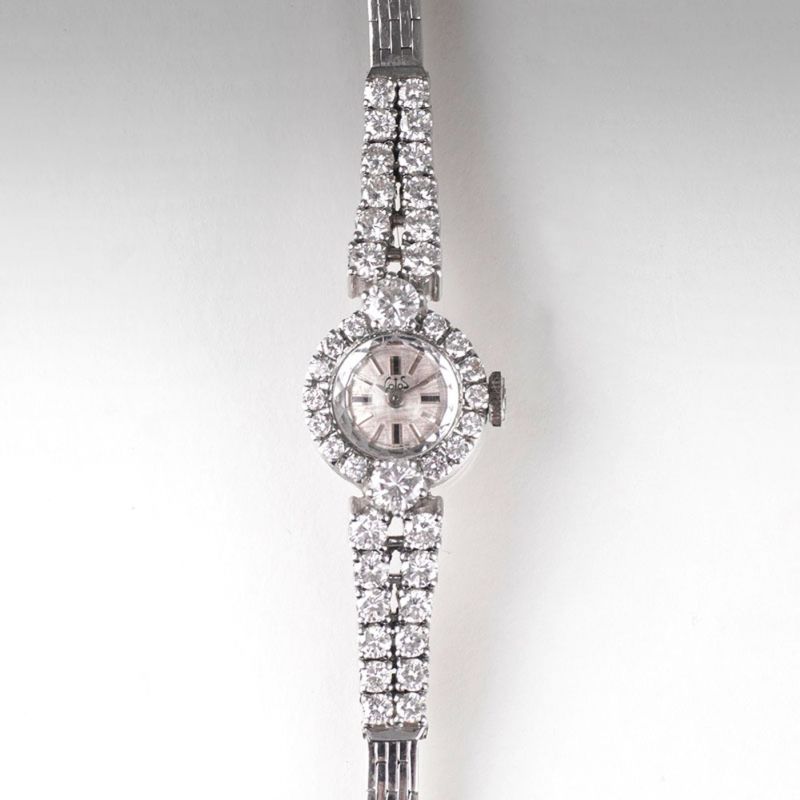 Vintage Damen-Armbanduhr von Lotos mit Brillant-Besatz