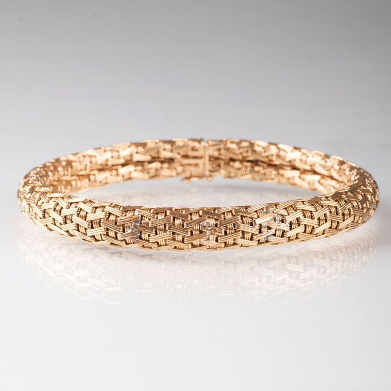 A gold bracelet