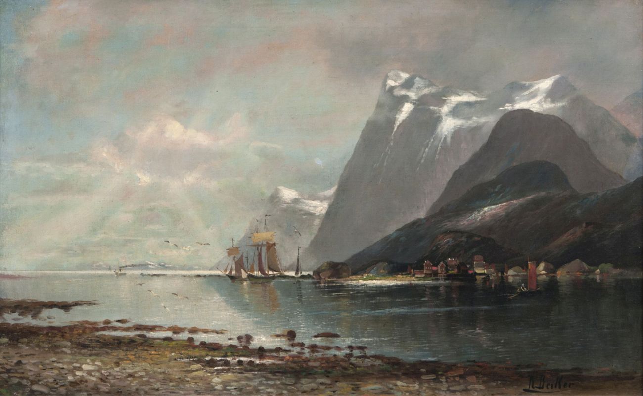 Schiffe im Fjord