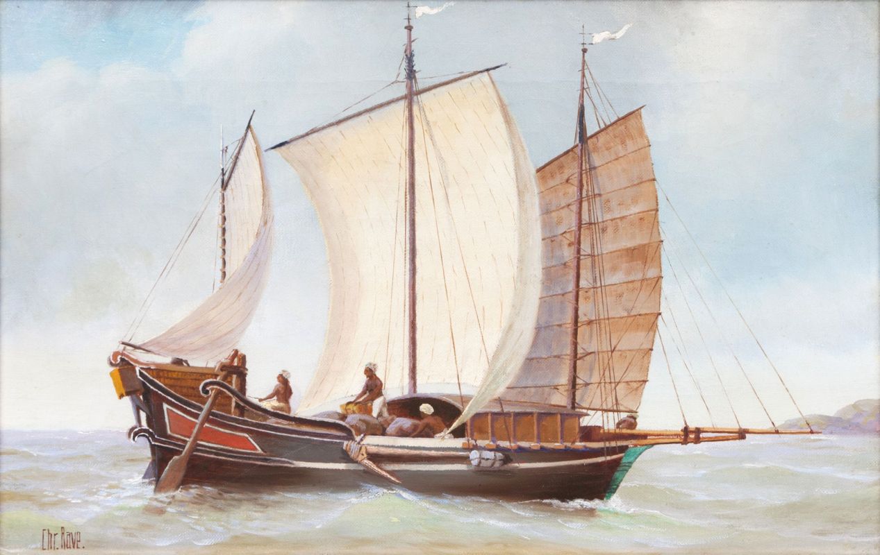 Orientalisches Segelschiff
