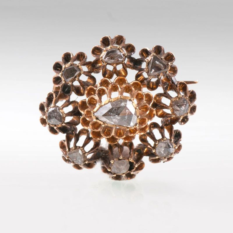 An antique diamond brooch