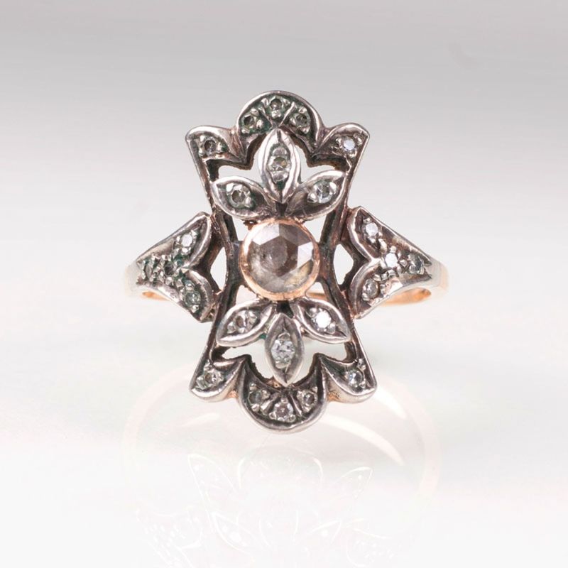 Jugendstil Diamant-Ring