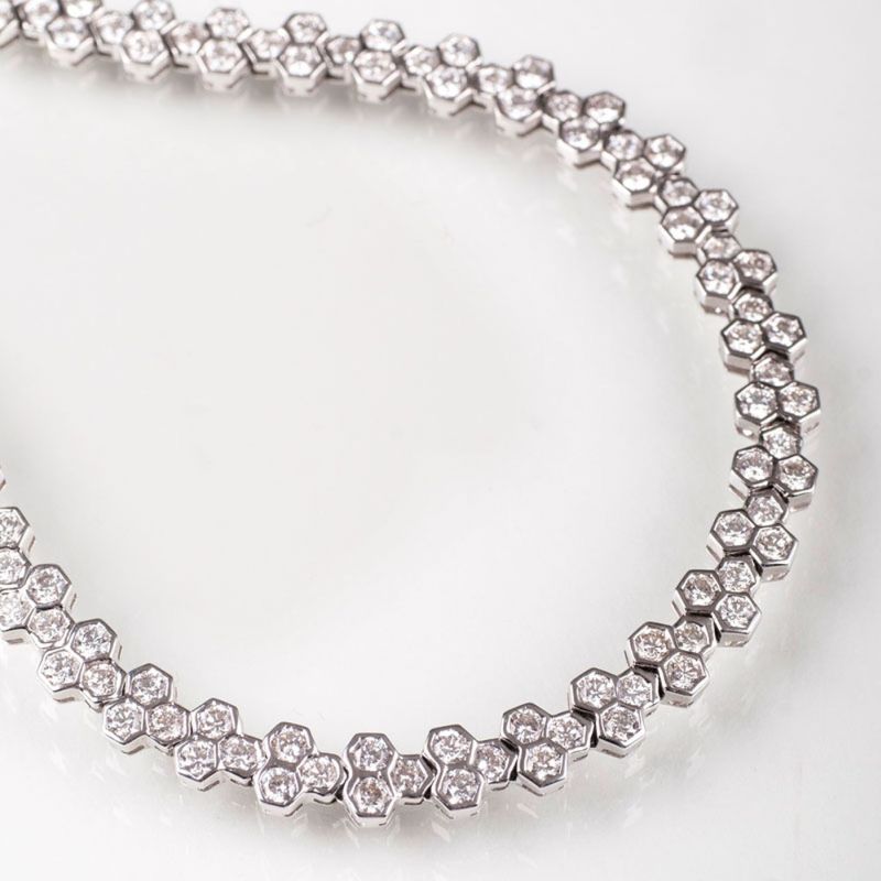 A highcarat diamond necklace