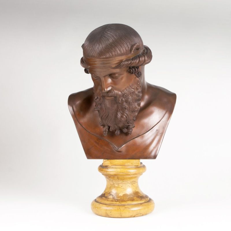 A bronze bust 'Dionysos'