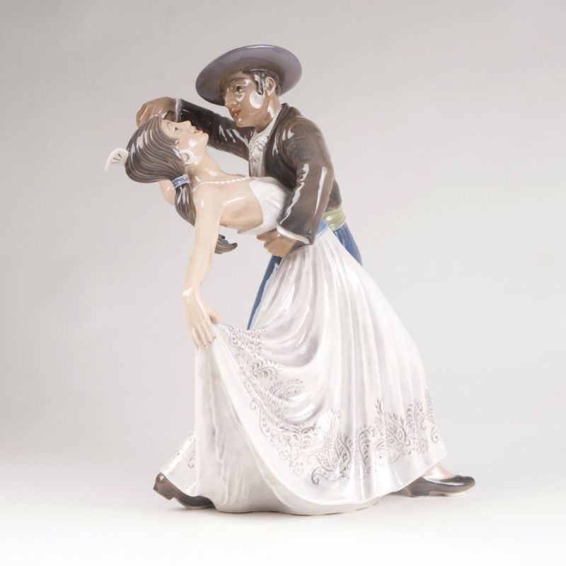 A porcelain group 'Bolero - Spanish pair of dancers'