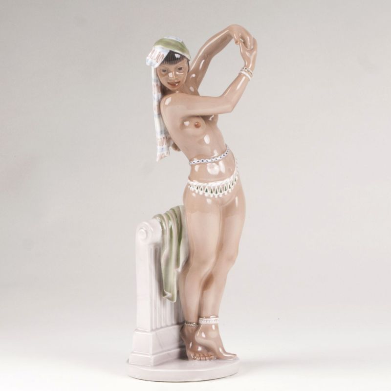A porcelain figure 'Moroccan belly dancer'