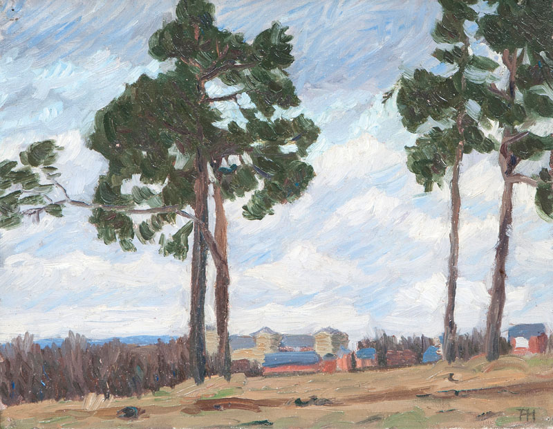 Landscape with Pine Trees